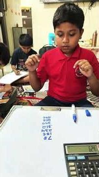 Master Maths Mind Abacus Academy # Visualise Table Task 78