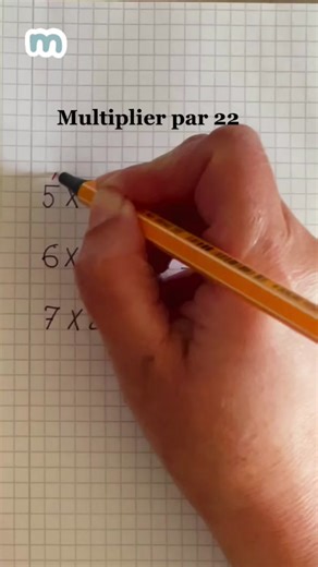 Multiplier par 22 #math #multiplication #mathematics #mathtrick #astucemath #multiplicationtricks #meilleurprof