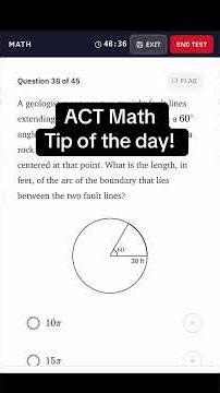 ACT Math Tips 2026: Arc Length Made Easy