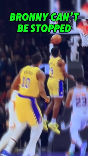 Genius Takes on Instagram: "Bronny James’ BIG 1st quarter vs the Phoenix Suns #bronnyjames #lebronjames #lakers #lakeshow #phoenixsuns #nba #hooper #hoopersofinstagram #basketball"