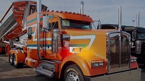 2PCS Pedestal Fender Lights, 12LED Semi Truck Turn Signal with Strobe Amber Red Dual Face Marker Light for Freightliner Peterbilt Kenworth Mack Western Star