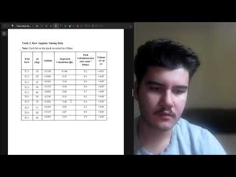 Phys 101 Lab Project Uniform Circular Motion