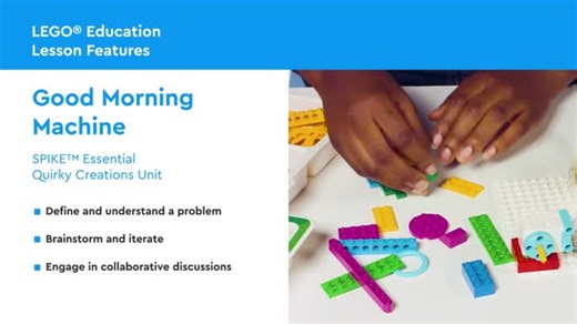 In this #SPIKEessential lesson, students practice design thinking and coding skills while engaging in collaboration and teamwork as they plan, build, test, observe and optimize their "Good Morning Machine." Drop a 👋 in the comments if you have tried or want to try this lesson with your students! | LEGO Education