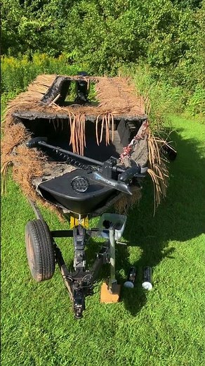 Adding some Brush to the Modified Drake Boat Blind | #duckhunting #waterfowl