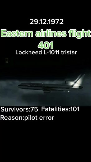 Lockheed L-1011 Tristar Aviation Accident: Pilot Error On Eastern Airlines Flight 401