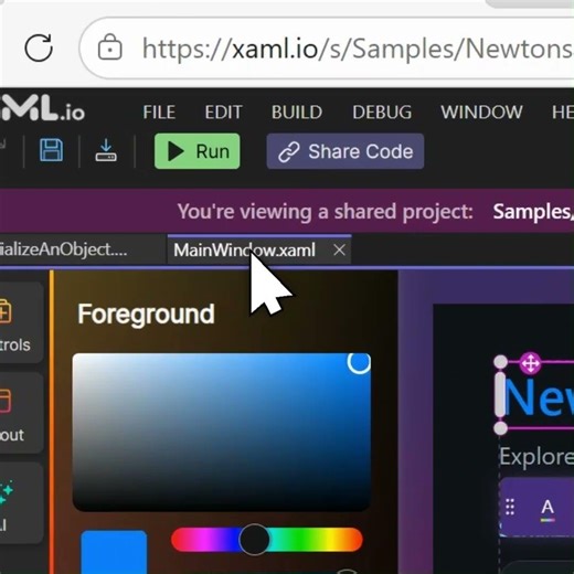 Browser-based .NET IDE now has code sharing and NuGet packages (XAML.io v0.6 released)