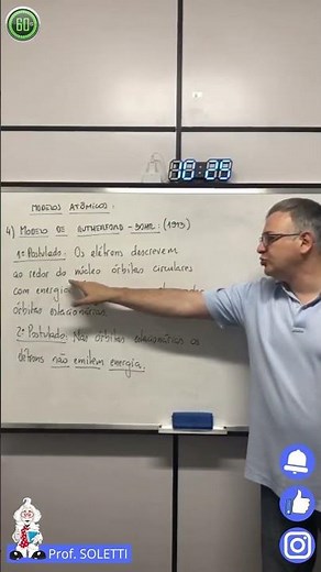 Rutherford-Bohr Atomic Model - First Postulate - Prof. Soletti #enem #chemistry #entranceexams