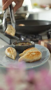 1.6M views · 50K reactions | CRISPY PAN-FRIED VEGGIE DUMPLINGS filled...