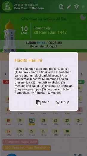 Hadis Hari Ini | Lima Rukun Islam yang Menjadi Pondasi Kehidupan Muslim