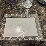 Clear Picture Frames 3Pack - Acrylic Magnetic Photo Frame 4×4 Inch, Double Sided Magnet Frames with Scalloped Edges, 10+10mm Thick Freestanding Gift for Office/Home(Clear, 4x4)