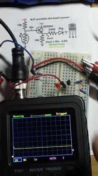 Oscilloscope Measured Low Side LDR Voltage Divider Emitter Follower Circuit NPN BJT #measuringtool