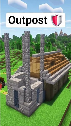 How to build an outpost in Minecaft Tutorial | Building a City | #minecraft #tutorial