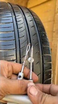Fast Tubeless Tyre Puncture Repair | Easy Roadside Fix 🚗🔧