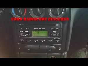 Ford Radio Code eingeben