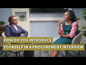 How Do You Introduce Yourself in a Procurement Interview