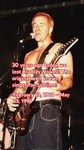 30 Years Ago Today, We Lost Bradley Nowell! 🕊️ #bradleynowell #sublime #1990s #fyp