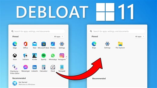 Simple two-click method helps debloat Windows 11 installations