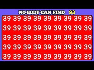 Test your eyes - Number and Letter Visual Edition | Observation Skills Vision