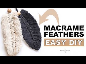 How to make boho macrame feathers
