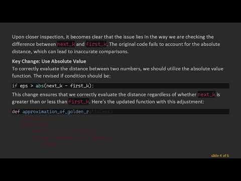 Understanding the Golden Ratio Approximation Function in Python