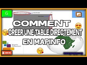 TABLE [TUTO DE MAPINFO]