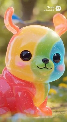 可愛的果凍狗狗｜Cute jelly dog ｜かわいいゼリー犬 #jellyart #cute #funny