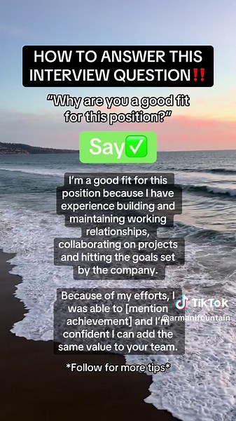 Answering the Interview Question: Why Are You a Good Fit for This Position?