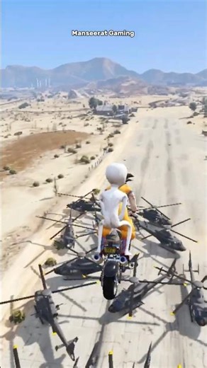 GTA V GOKU WON BIKE JUMP CHALLENGE #shorts #gta5 #bikejumps