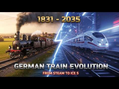 Germany Train Evolution: 1831 Steam Train vs ICE 5 Future — This Is Insane! 🚄⚡