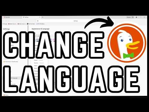 How to Change Language in DuckDuckGo Browser Tutorial