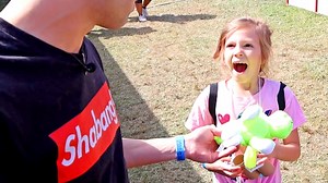 I do a challenge to see how many carnival games I can win and to see if I can give every single prize away. | Arcade Matt