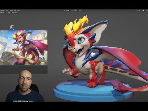 Sculpting Smolder from LoL in Blender in 2 hours