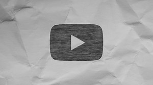 Download Youtube animation on a white paper background