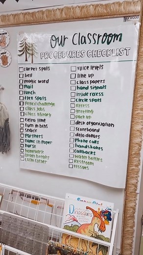 The Procedures Checklist 📋is great visual for me and my students! Shoutout to @missvin3 who shared this idea years ago! The first days of school are full of so many good things! Getting to know students, building relationships, and practicing procedures are KEY! 🔑 There’s so much happening it can be easy to forget to teach all the procedures. ENTER-this big ol’ procedure list! 🌟🙌🏽This anchor chart is displayed at the front of the room for all to see (I also have a more detailed paper list-b