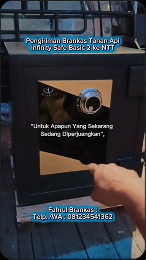 Pengiriman Brankas Infinity Safe Basic 2, Brankas Tahan Api dan Tahan Bobol dengan harga murah!!!