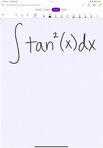 Integral of tan^2(x) Explained