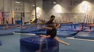 Playing around with some switch leap drills with Hayden. This was her first day working them, but she did pretty good catching on! | Coach Dee