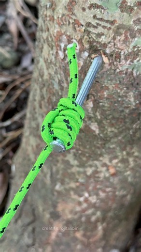 Nail knot is one of the simple but very useful tying techniques