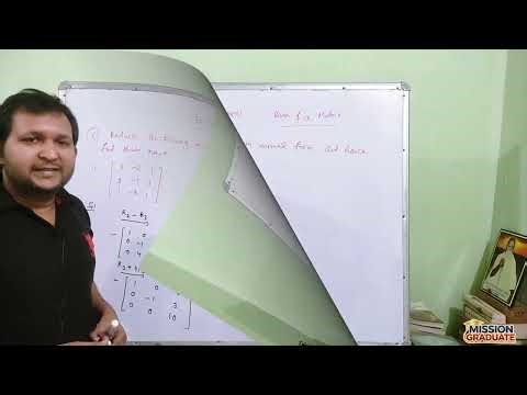 Reduce the matrix in normal form and find its rank | normal form of matrix and rank