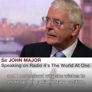 Ex-Prime Minister Sir John Major says he is "wary" about a planned deal between the Conservatives and the Democratic Unionist Party. http://bbc.in/2rdKhzM | BBC Politics