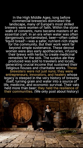 83K views · 2.1K reactions | Medieval nuns were some of historys first master brewers, healers, and entrepreneurs. #history #medieval #historyfacts | Ancient Media | Facebook