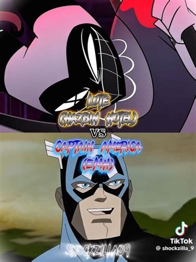 Captain America (Emh) vs Lute (Hazbin Hotel)
