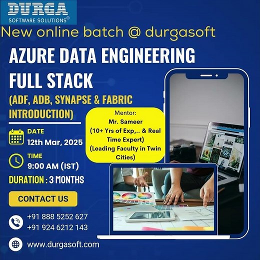 🔥 Azure Data Engineering Full Stack Training – ADF, ADB, Synapse & Fabric | DurgaSoft 🚀