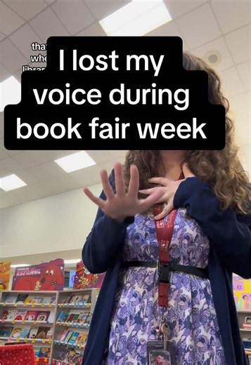 Vocal rest on book fair week is basically an impossibility! #librariansoftiktok #schoollibrarian #ScholasticBookFair #threethings