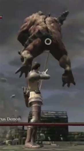 Trying to beat the Taurus Demon with only a bow?! #bowonly #darksouls #shorts #darksoulsshorts