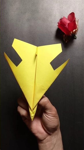 How To Make Fastest Flying Jet Plane | Tutorial #papertoys #diy #shortsfeed