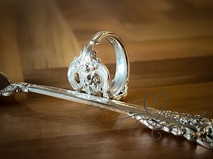 Sterling Spoon Ring • the Petite Grand Baroque • 1941 • Made From Authentic Vintage Sterling Silverware - Etsy