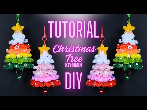 🎄Learn how to make Christmas tree🎄with pipe cleaners | Chenille wire crafts