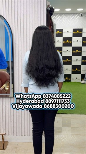 #hairextensions #hairtransformation #hyderabad #vijayawada #hairextensionsalon #humanhair