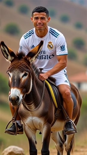 Ronaldo with donkey sad episode🤕😭